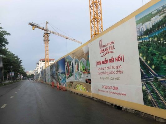Đơn vị Thi công hàng rào dự án VinCity Grand Park Quận 9 3 thi công bờ rào công trình advgroup.com.vn