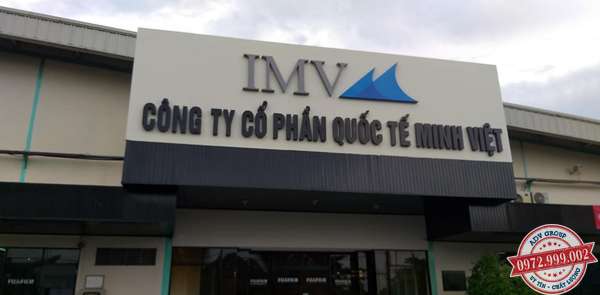 Biển hiệu công ty alu chữ nổi