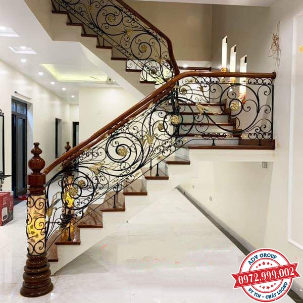 TOP 33+ Mẫu cầu thang sắt mỹ thuật đẹp - Độc Đáo 12 Mẫu cầu thang sắt mỹ thuật nhà phố Bình Dương