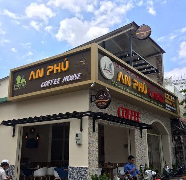 Hình ảnh bảng hiệu alo chữ nổi cafe