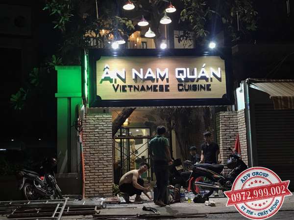 Thi công bảng hiệu ALu quán cà phê