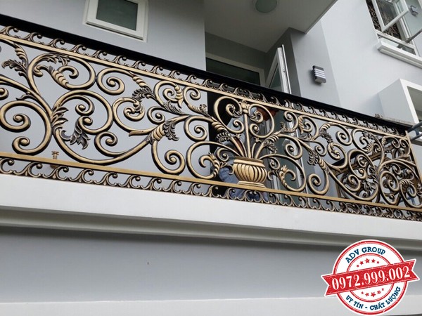 TOP 33+ Mẫu cầu thang sắt mỹ thuật đẹp - Độc Đáo 27 25 mẫu lan can ban công sắt mỹ thuật đẹp