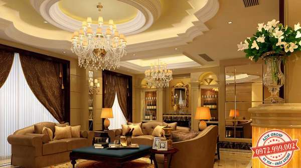 Báo giá thi công trần thạch cao đẹp - Giá rẻ Mới nhất 2020 12 Trần thạc cao cổ điển của biệt thự