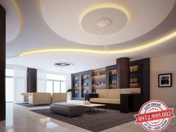 Báo giá thi công trần thạch cao đẹp - Giá rẻ Mới nhất 2020 18 mẫu trần thạch cao tròn và uốn lượn đẹp