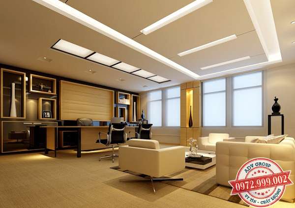 Báo giá thi công trần thạch cao đẹp - Giá rẻ Mới nhất 2020 27 Trần thạch cao văn phòng sang trọng
