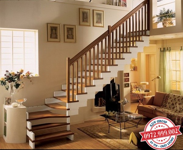 Báo giá thi công lắp đặt cầu thang ĐẸP giá rẻ 2020 33 Mẫu cầu thang gỗ nhà phố đẹp