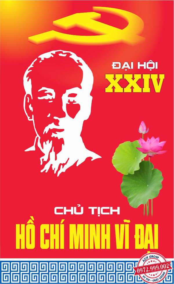 Thiết kế banner đại hội đảng mẫu 17