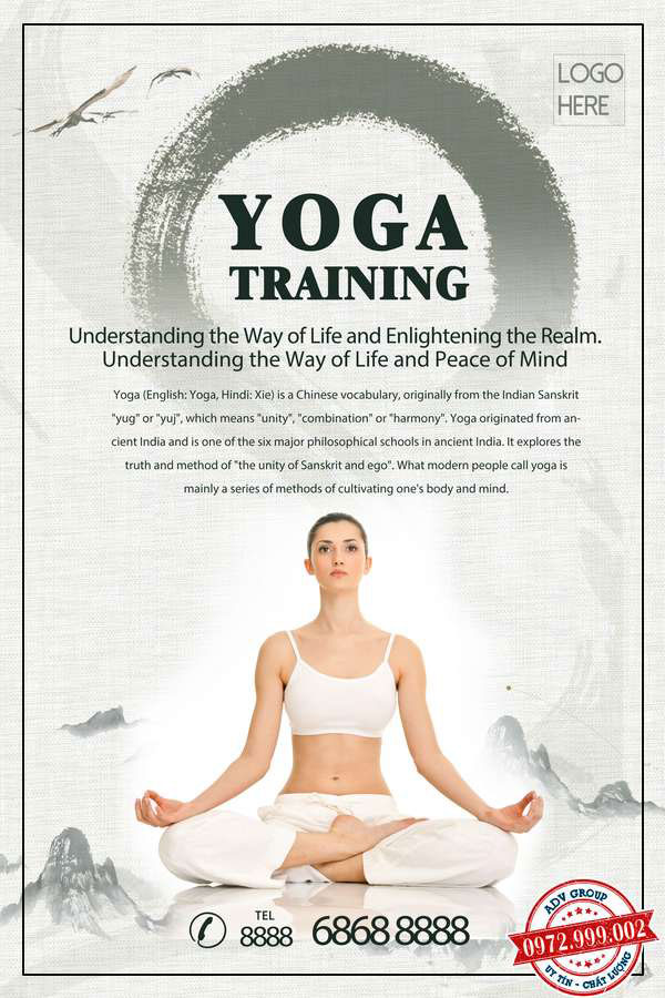 design Poster tập yoga đẹp mẫu 33