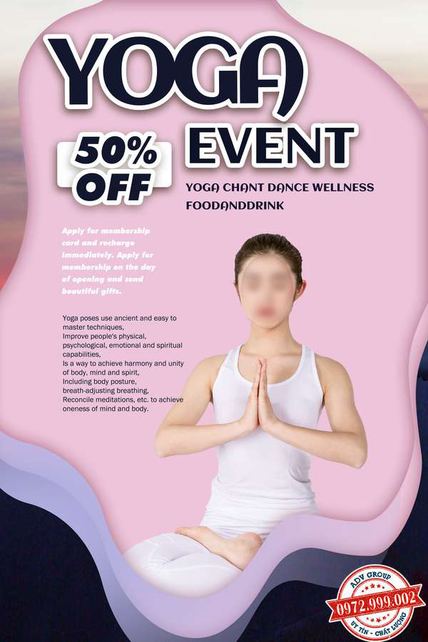ThếThết kế Poster tập yoga đẹp mẫu 29