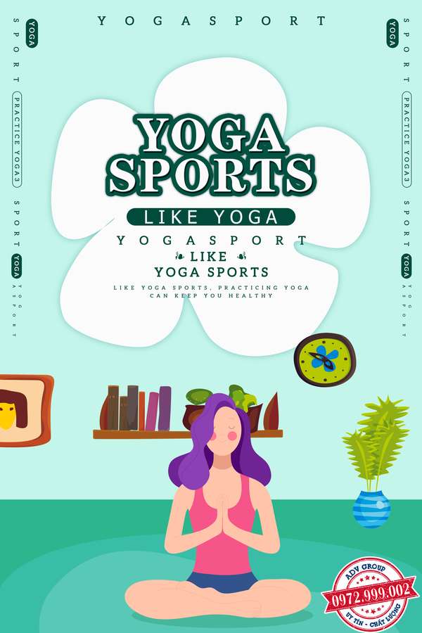 design Poster tập yoga đẹp mẫu 30