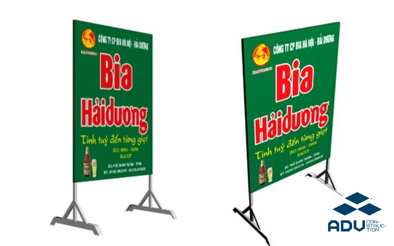 Làm biển bạt khung sắt