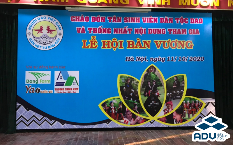 Biển bạt khung sắt cho sự kiện