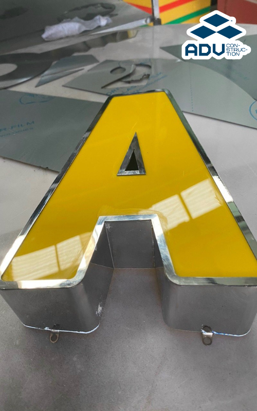 #1 Xưởng Gia Công Chữ Inox Lộng Viền Giá Rẻ, Bền Bỉ, Đẹp 2 Chữ inox lộng viền có tính thẩm mỹ cao