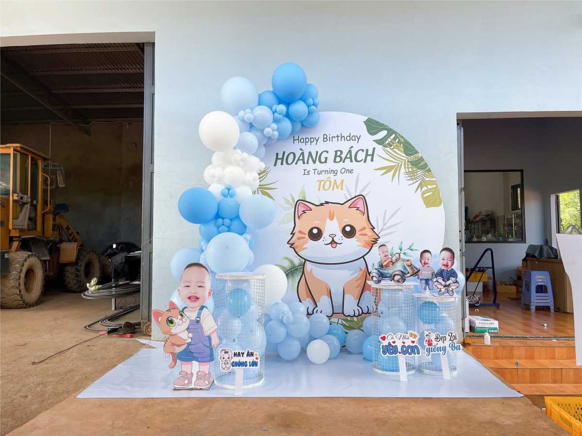 Background sinh nhat dep, thiet ke backdrop sinh nhat sang trong, in an chat luong cao