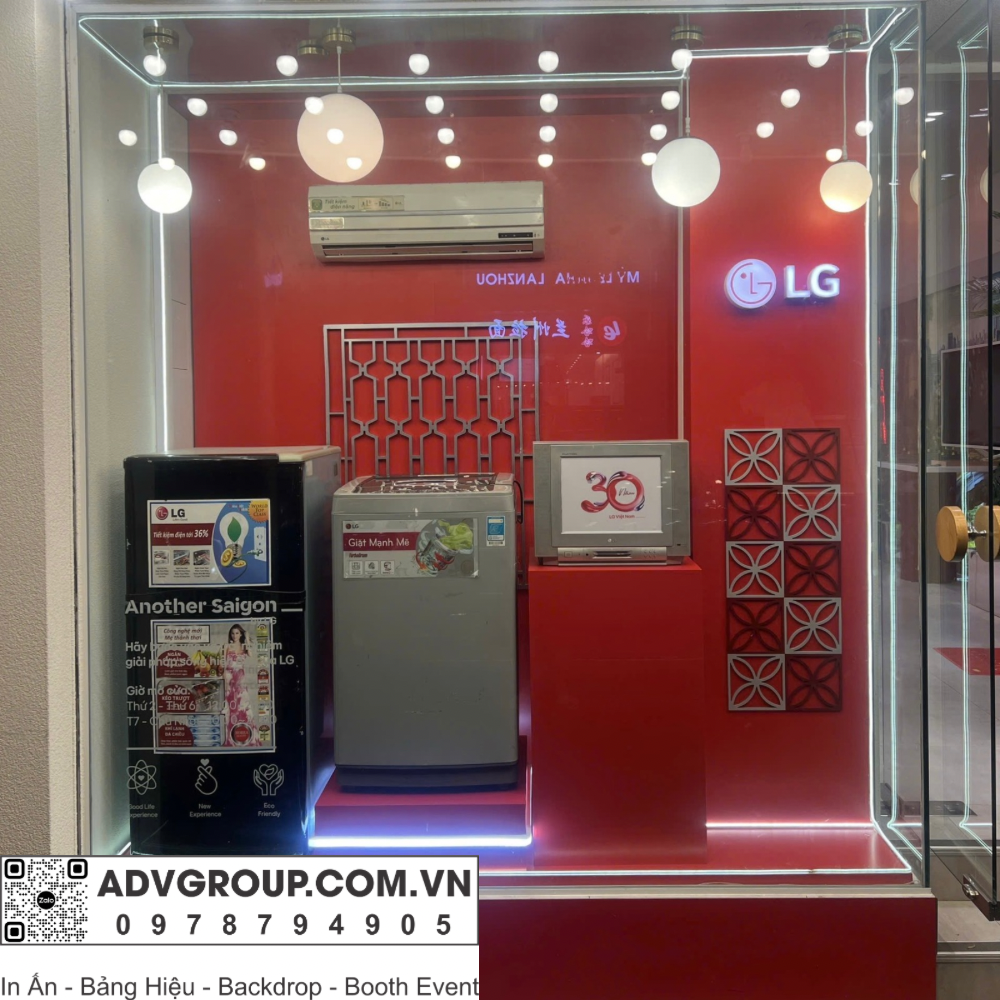 #1 Thi công backdrop phường Bàn Cờ | Dịch vụ ADV chuyên nghiệp 1 Booth MDF dán decal sang trọng, thi công bởi ADV tại phường Bàn Cờ, thiết kế hiện đại, bền chắc, phù hợp sự kiện và trưng bày sản phẩm.