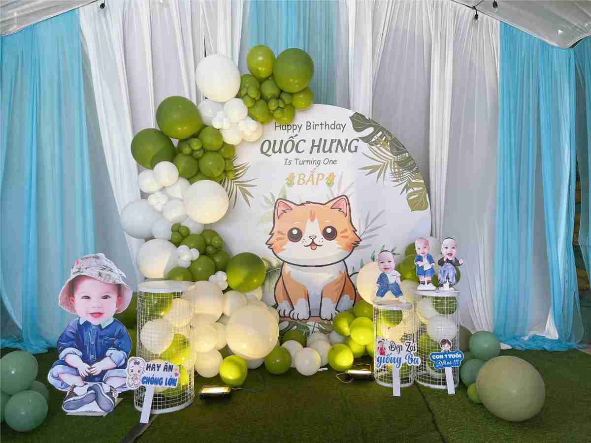 Background sinh nhat be trai chu de sieu nhan anh hung