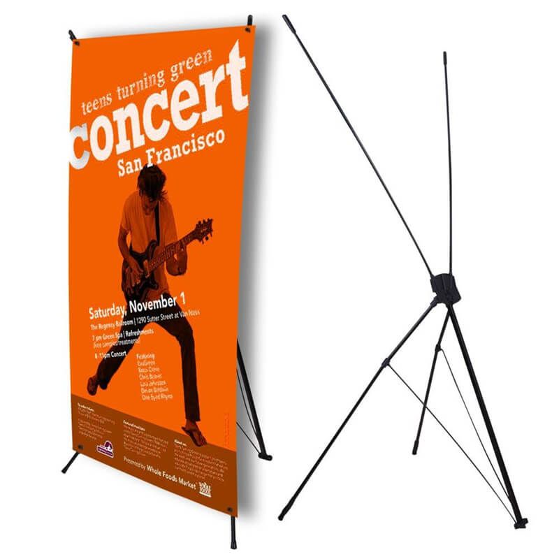 Standee chân X. KT 600X1600 1 standee chân x